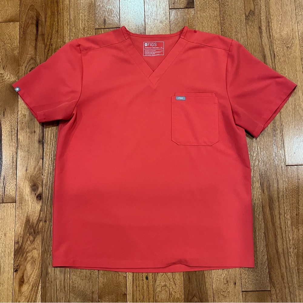 FIGS Scrub Top Adults Extra Large Orange Pen
Pocket Technical
Collection V-Neck